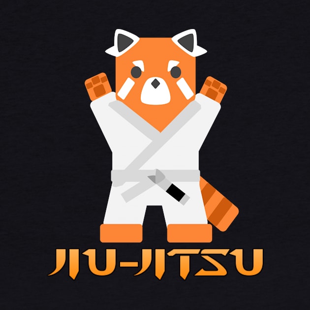 Jiu-Jitsu Red Panda -White Belt- by TheConcernedPanda